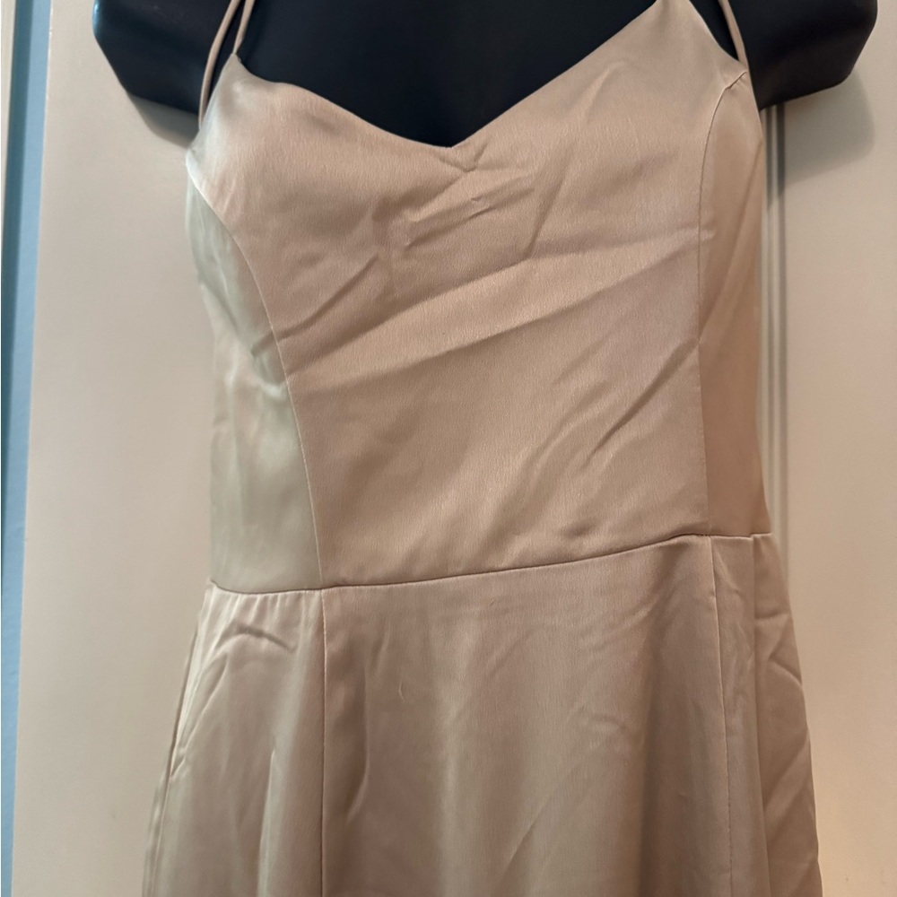Elegant Cream Evening Gown